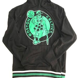 Boston Celtics hoodie sweatshirt.